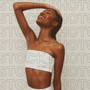 Melanin Beauty Stock Photo Tall Model Pose