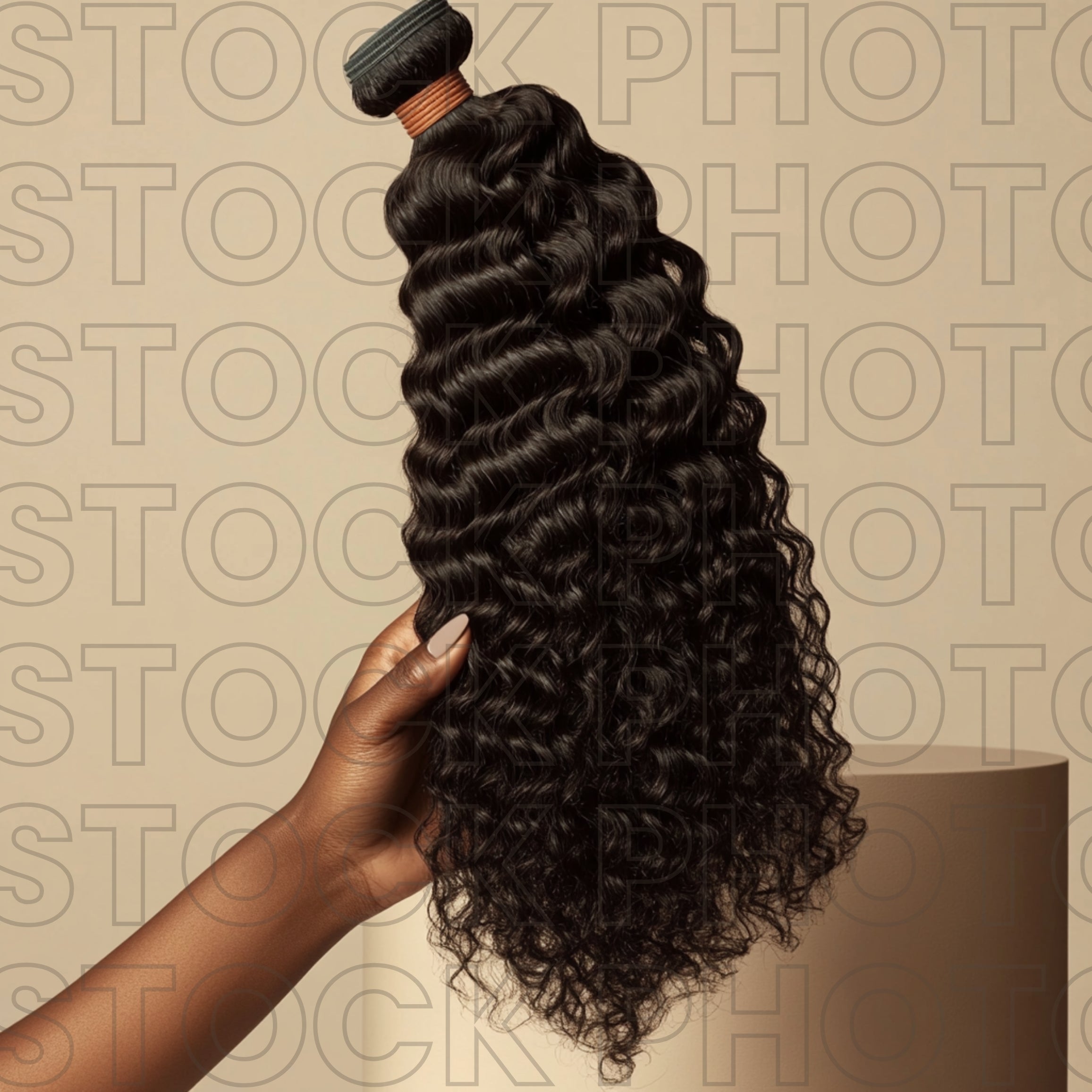 Modern Hair Stock Photo Curly Bundle