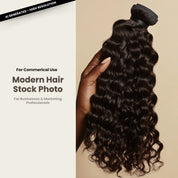 Modern Hair Stock Photo Deep Curly Bundle