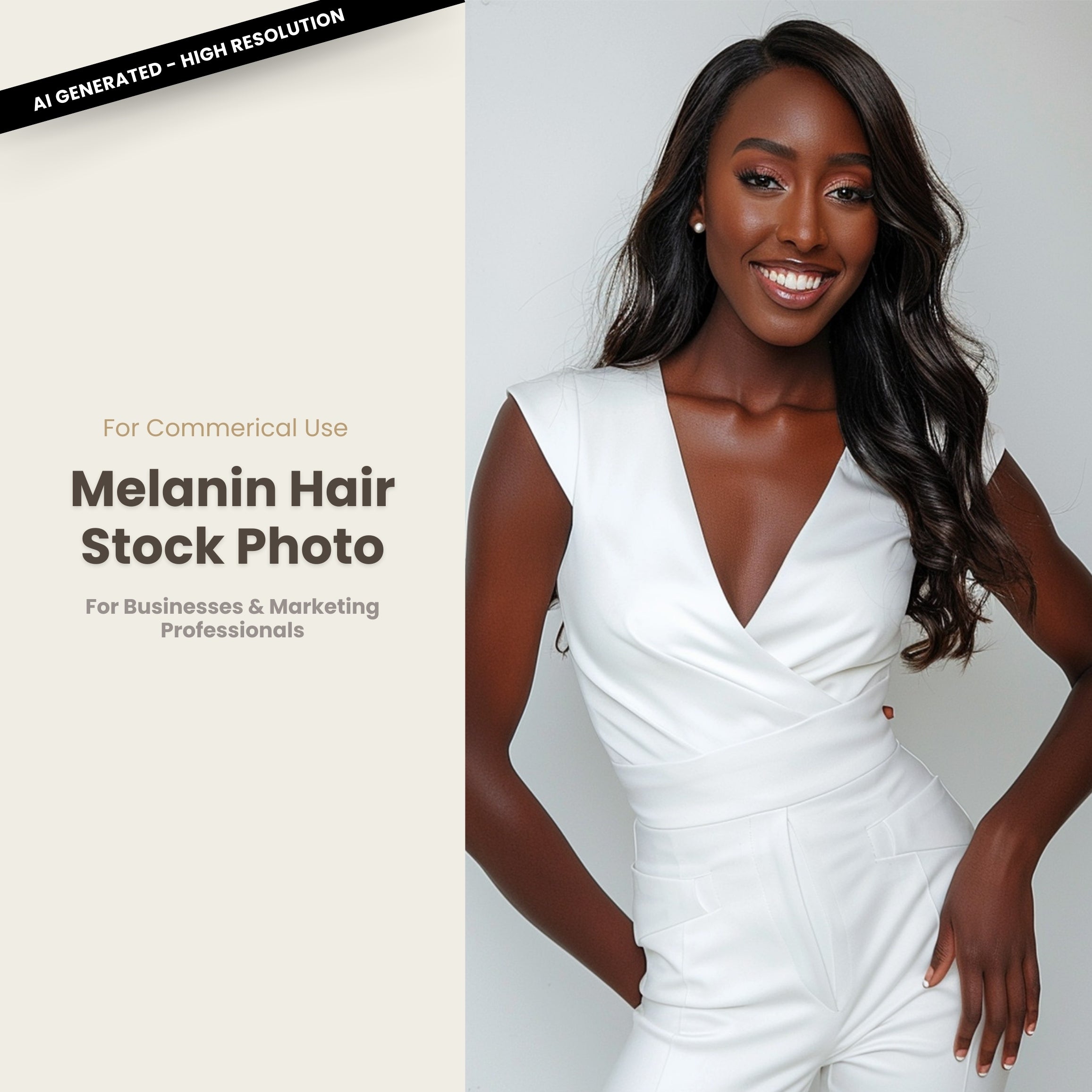 Melanin Beauty Stock Photo the Soft Pose Dark Skin