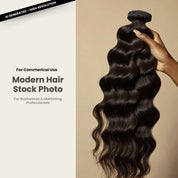 Modern Hair Stock Photo Water Wave Bundle