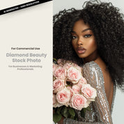 Diamond Collection Stock Photo Afro Kinky Curly Model