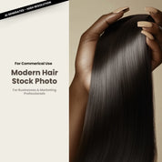 Modern Hair Stock Photo Close Up Straight