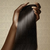 Modern Hair Stock Photo Close Up Straight