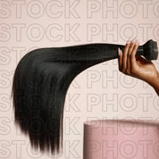 Modern Hair Stock Photo Virgin Straight Pink