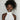 Melanin Beauty Stock Photo Professional Model Dark Skin Fluffy Curls Updo