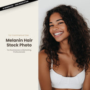 Melanin Beauty Stock Photo Youthful Smiling