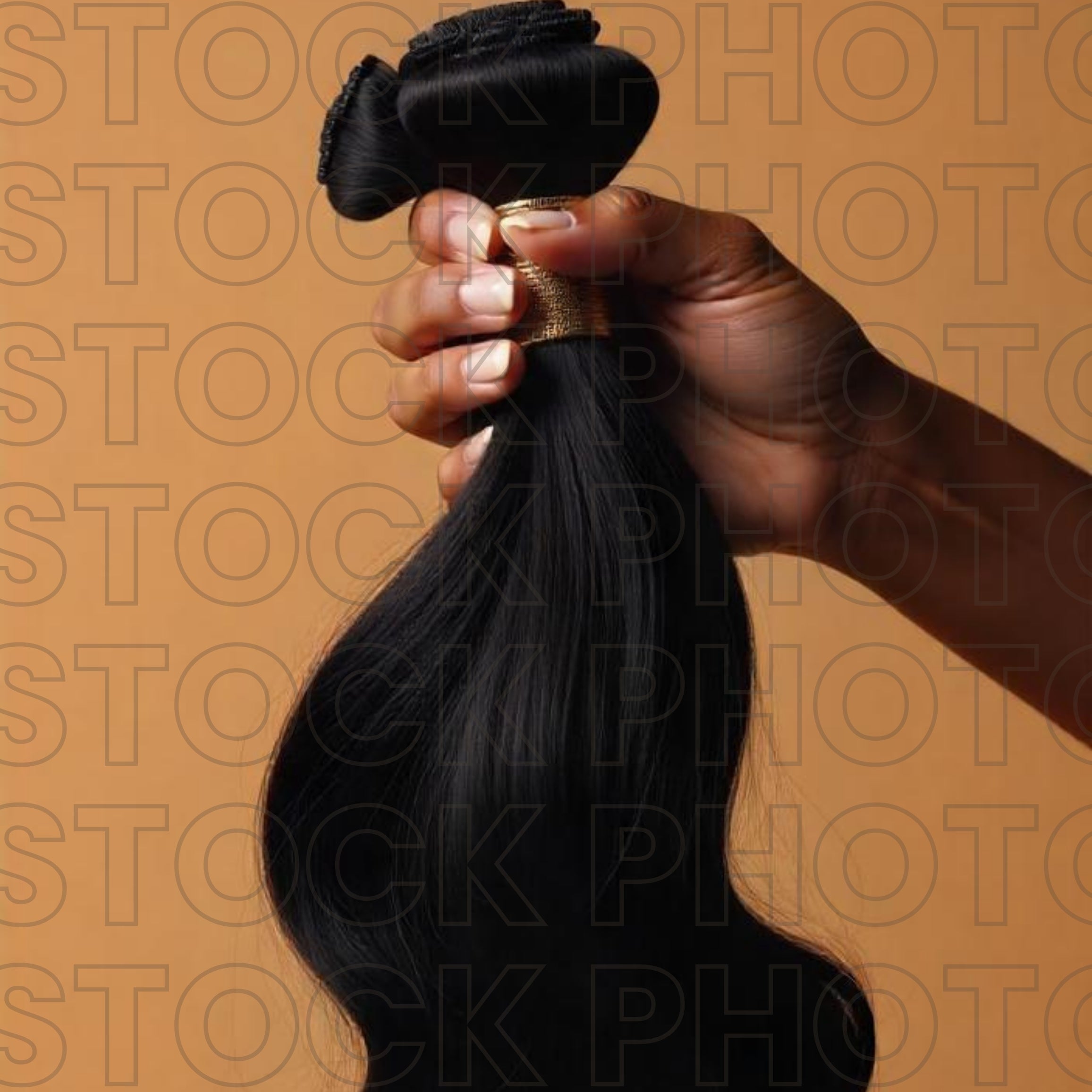 Modern Hair Stock Photo Wavy Bundle