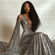 Diamond Collection Stock Photo Seated Pose Long Gown