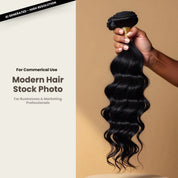 Modern Hair Stock Photo Deep Wavy Bundle