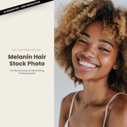 Melanin Beauty Stock Photo Smiling Highlighted Afro