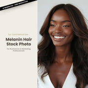 Melanin Beauty Stock Photo Professional Model Side Profile