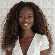 Melanin Beauty Stock Photo Soft Fluffy Hair