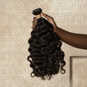 Modern Hair Stock Photo Burmese Curly Bundle